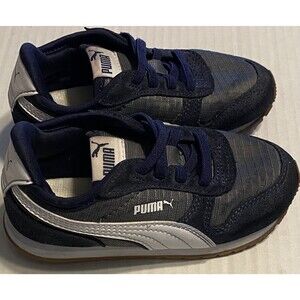 Puma Slip On Athletic Shoes Sneakers Boys Size 8C Toddler YOUTH Blue White